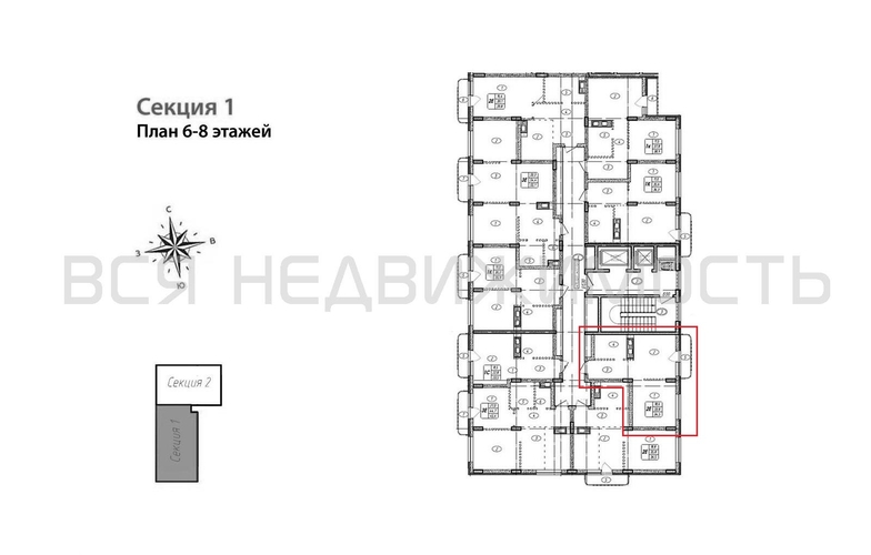 1-комнатная квартира, 34.5кв.м - изображение 1