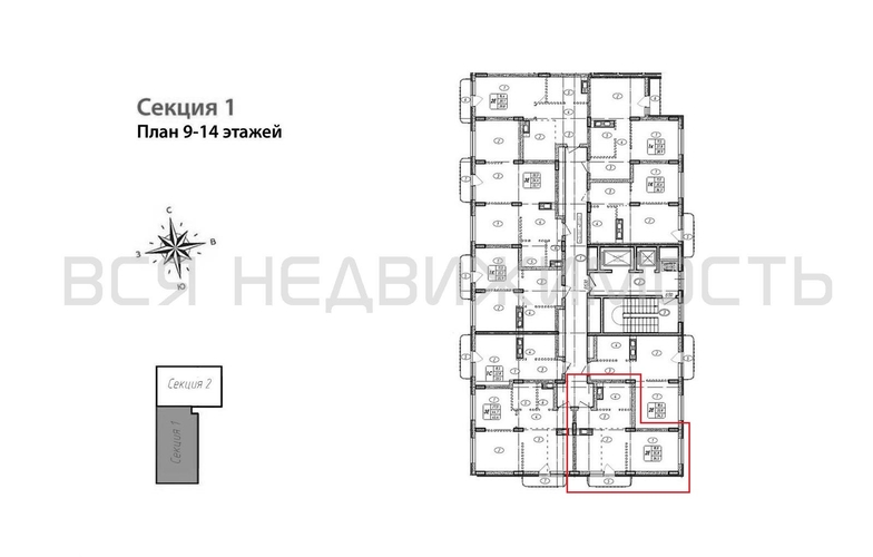1-комнатная квартира, 36.5кв.м - изображение 1