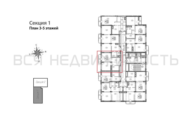 1-комнатная квартира, 35.9кв.м - изображение 1