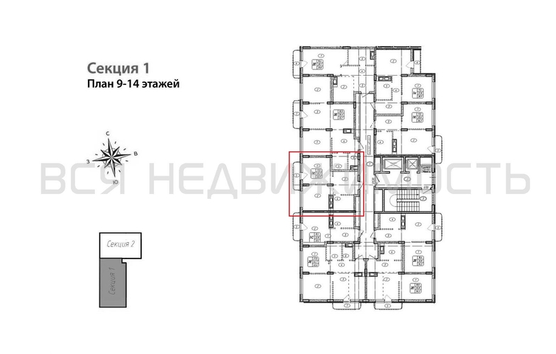 1-комнатная квартира, 35.9кв.м - изображение 1