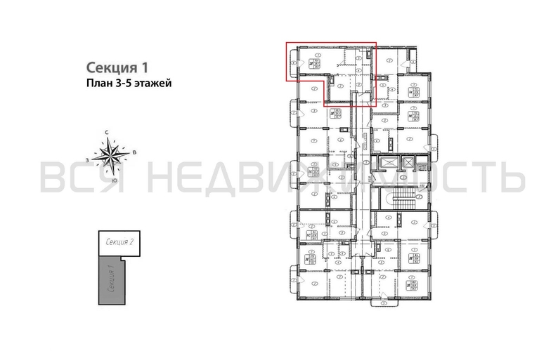 1-комнатная квартира, 39.8кв.м - изображение 1