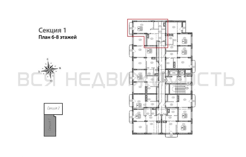 1-комнатная квартира, 39.8кв.м - изображение 1