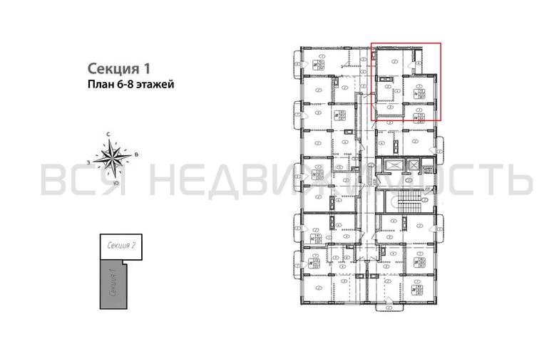 1-комнатная квартира, 38.9кв.м - изображение 1