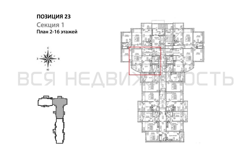 1-комнатная квартира, 43.1кв.м - изображение 1