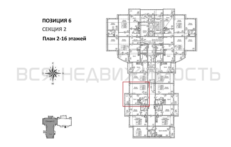 1-комнатная квартира, 35.9кв.м - изображение 1