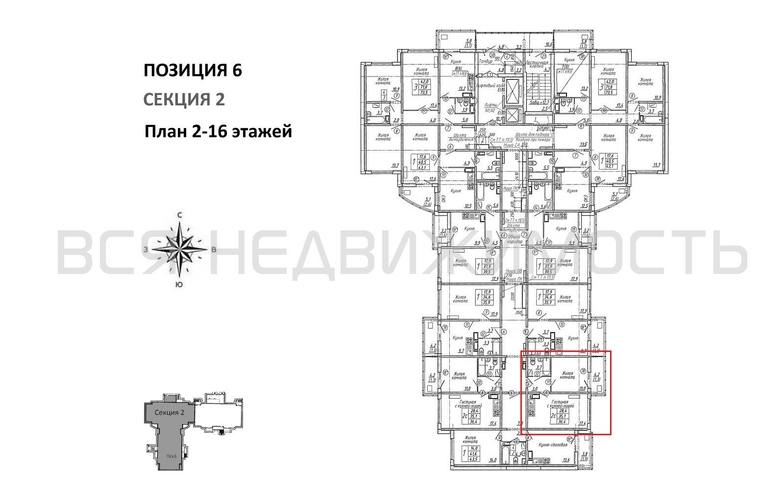 1-комнатная квартира, 36.4кв.м - изображение 1