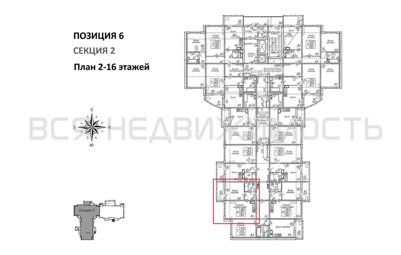 1-комнатная квартира, 36.4кв.м - изображение 1