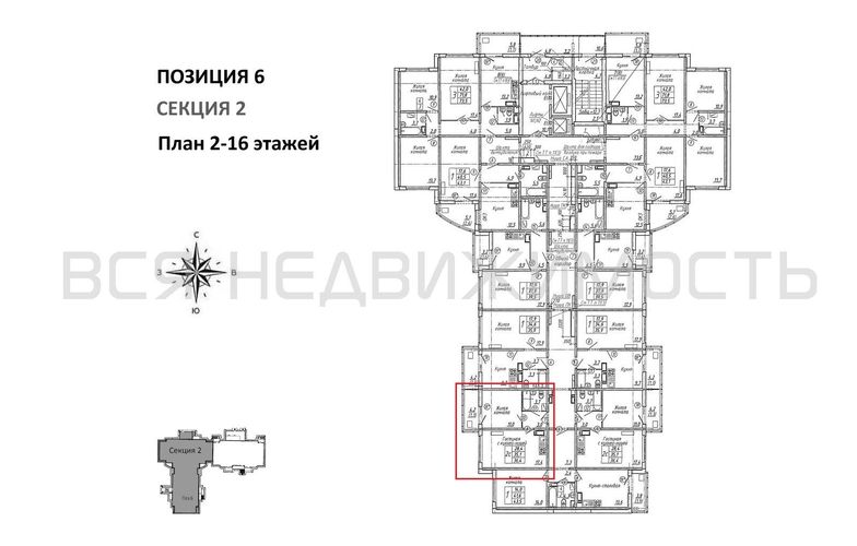 1-комнатная квартира, 36.4кв.м - изображение 1