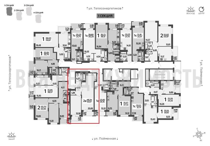1-комнатная квартира, 51.1кв.м - изображение 1