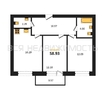 2-комнатная квартира, 58.93кв.м - изображение 1