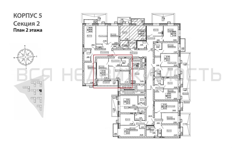 1-комнатная квартира, 52.86кв.м - изображение 1