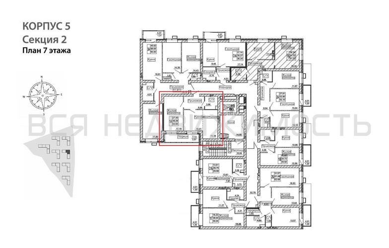 1-комнатная квартира, 52.86кв.м - изображение 1