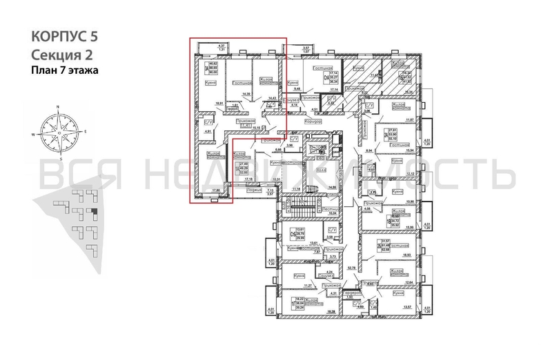 3-комнатная квартира, 90кв.м - изображение 1