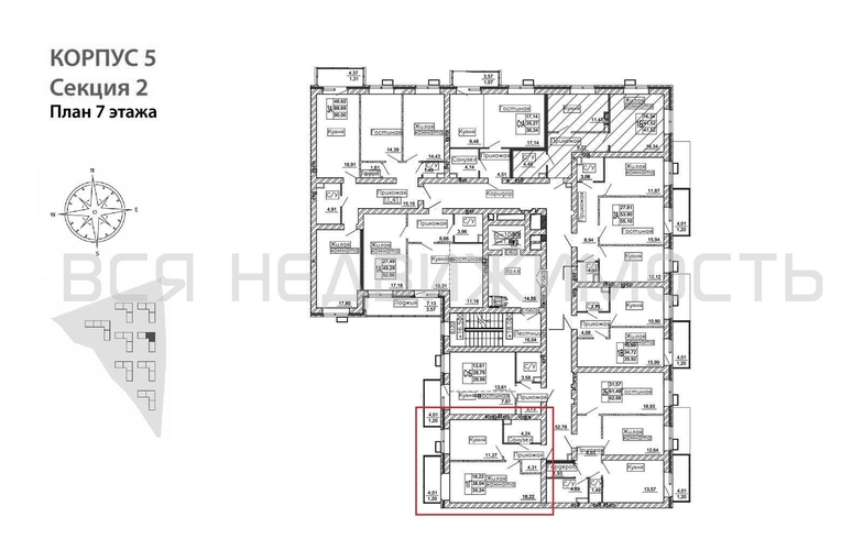 1-комнатная квартира, 39.24кв.м - изображение 1