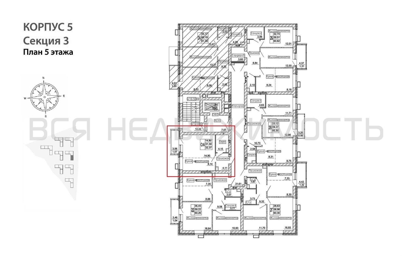 квартира-студия, 32,37кв.м. - изображение 1