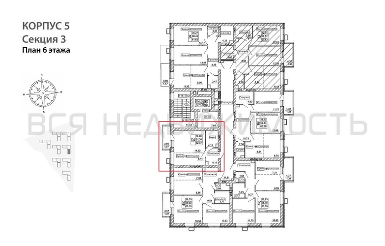квартира-студия, 32,37кв.м. - изображение 1