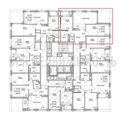 2-комнатная квартира, 78.28кв.м - изображение 1