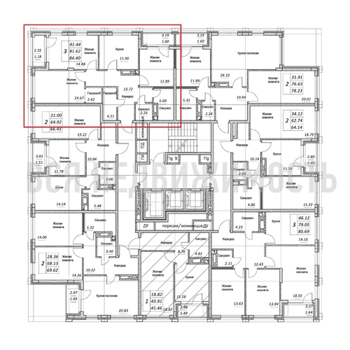 3-комнатная квартира, 84.4кв.м - изображение 1