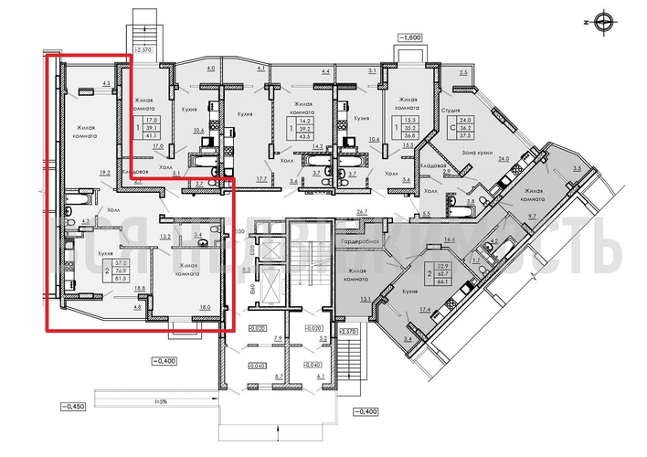 2-комнатная квартира, 81.5кв.м - изображение 1