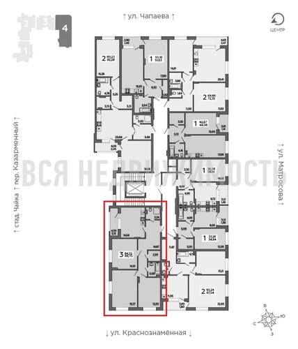 3-комнатная квартира, 86.7кв.м - изображение 1