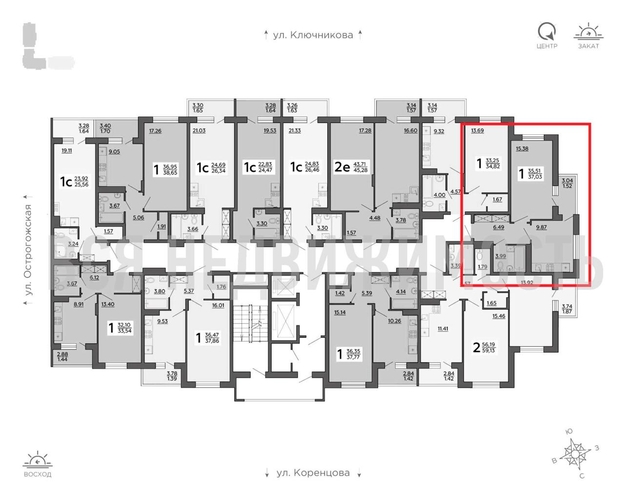 1-комнатная квартира, 37.03кв.м - изображение 1