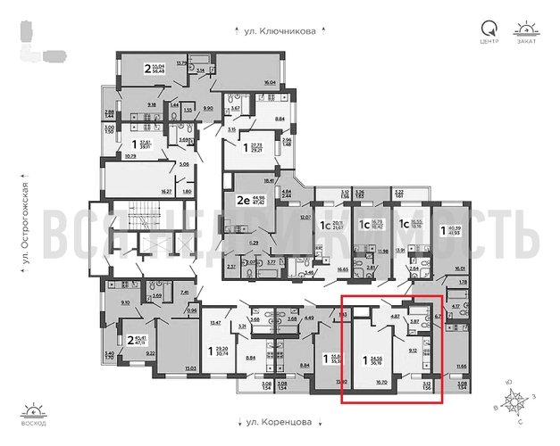 1-комнатная квартира, 36.12кв.м - изображение 1