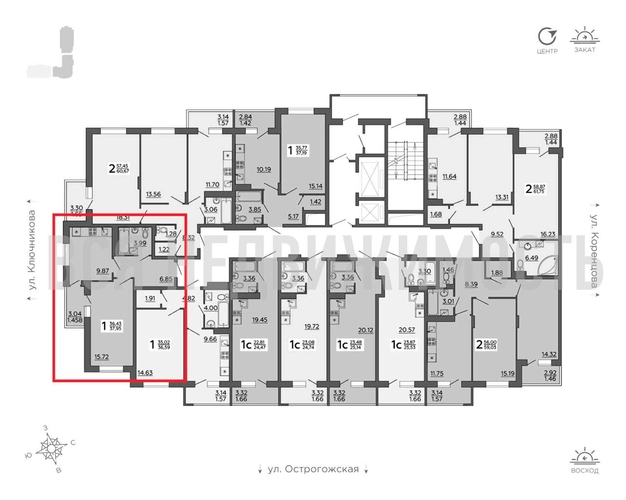 1-комнатная квартира, 37.95кв.м - изображение 1