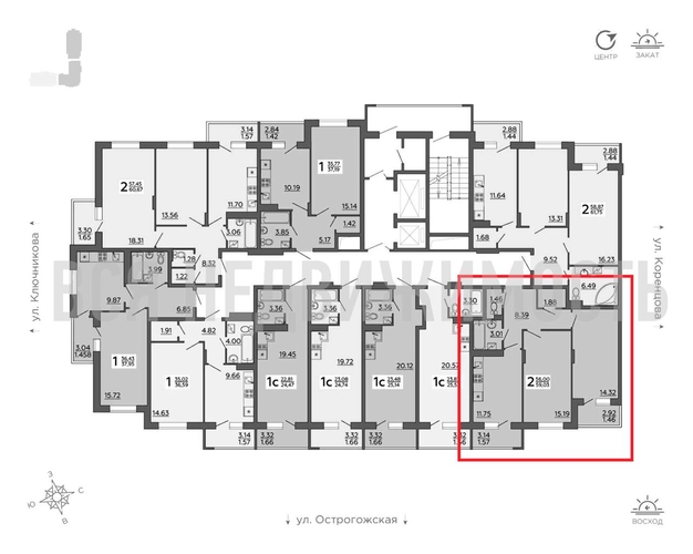 2-комнатная квартира, 59.03кв.м - изображение 1