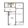 1-комнатная квартира, 74.25кв.м - изображение 1