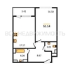 1-комнатная квартира, 51.14кв.м - изображение 1