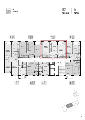 2-комнатная квартира, 65.05кв.м - изображение 1