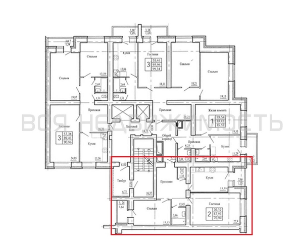 2-комнатная квартира, 71.7кв.м - изображение 1