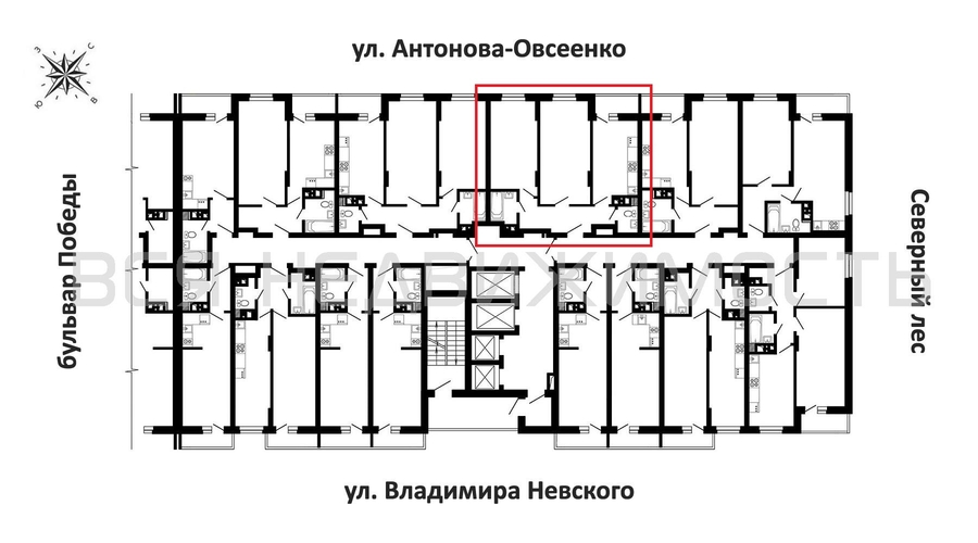 2-комнатная квартира, 62.49кв.м - изображение 1