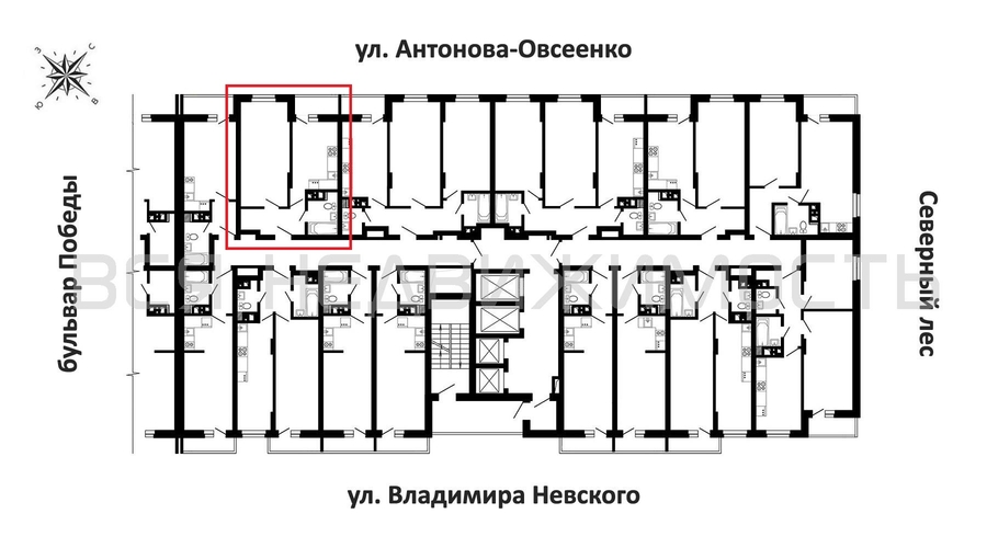 1-комнатная квартира, 41.52кв.м - изображение 1